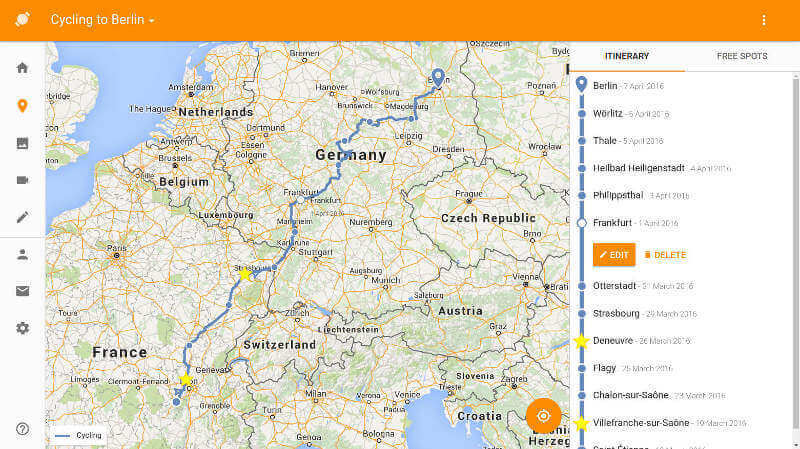 Administration carte interactive TravelMap